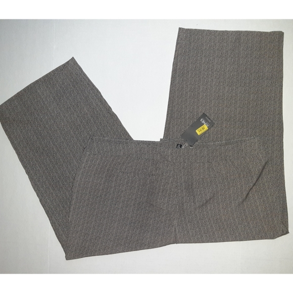 Jones New York Plus Size Herringbone Sandstone Wide-Leg Cullotes - Picture 6 of 13